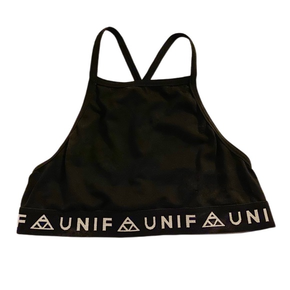 UNIF Intimates & Sleepwear Unif Bad Sport Logo Bra In Black And